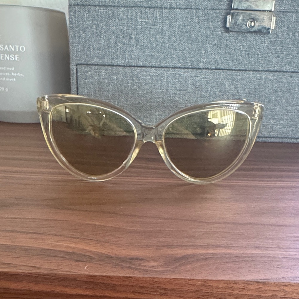 DITA Gold-Tinted Cat Eye Sunglasses